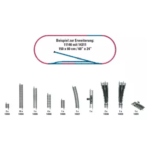 H1 rail extension kit