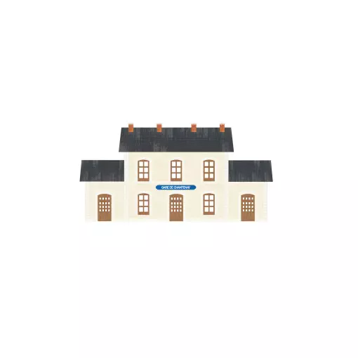 Bâtiment voyageur Ouest PO - Azar Models BAT003 - Z 1/220