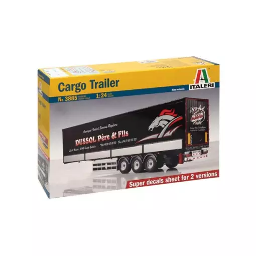 Semi-trailer with chassis - Italeri 3885 - 1/24