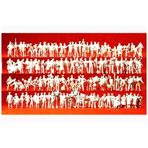 Set van 120 professionele personages - Preiser 16326 - HO: 1/87