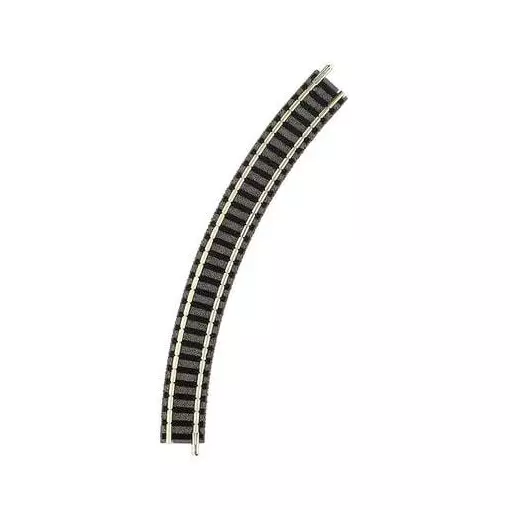 Ballasted curved track radius R1 192 mm 45° Fleischmann 9120 - N : 1/160 - Code 80