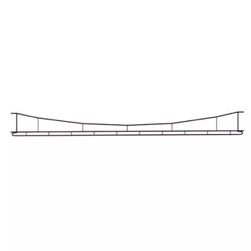 Élément de fil pour caténaire 1.5 kV Sommerfeldt 544 - HO 1/87 - 0.7 x 250 mm