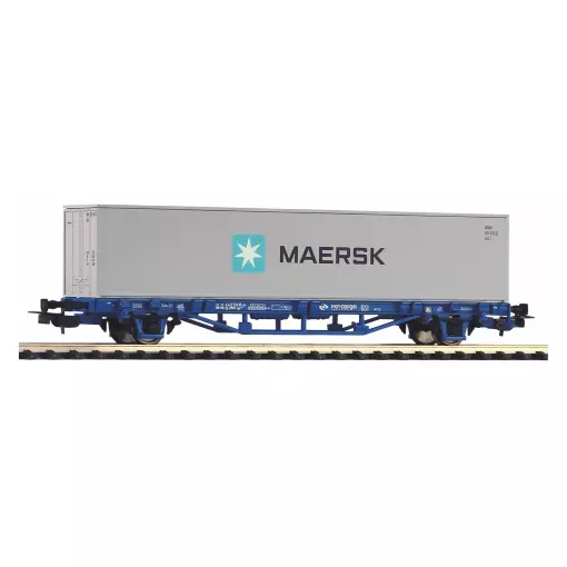 Wagon porte-conteneurs "MAERSK" Lgs579 Piko 97162 - HO 1/87 - PKP Cargo - EP VI