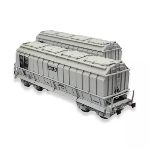 Set de 2 wagons tombereaux DC Unimetal - Ls Models 31120 - HO : 1/87 - SNCF - EP V