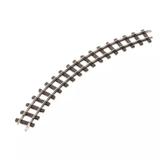 Rail courbe HOe rayon 228mm, angle 45°, 8 unités au cercle, code 80