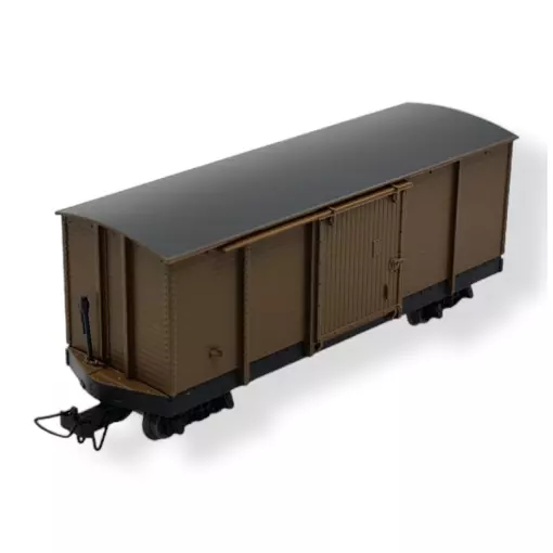 Wagon couvert brun - MiniTrains 5141 - HOe 1/87