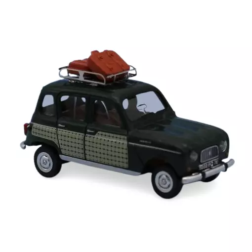 Renault 4 Parisienne verde scuro - SAI 1735 - HO 1/87
