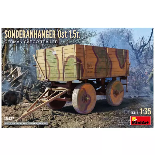 Remorque allemande Sonderanhänger Ost 1,5t  - MINIART 550035487 - 1/35