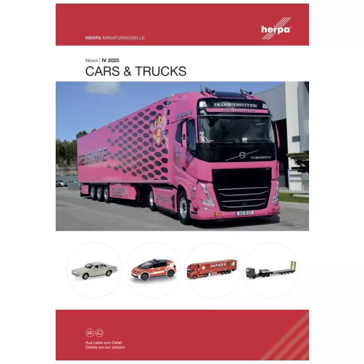 Dépliant nouveautés IV 2025 - Cars/Trucks & Wings - HERPA HE-DEP-IV2025 - 28 pages 