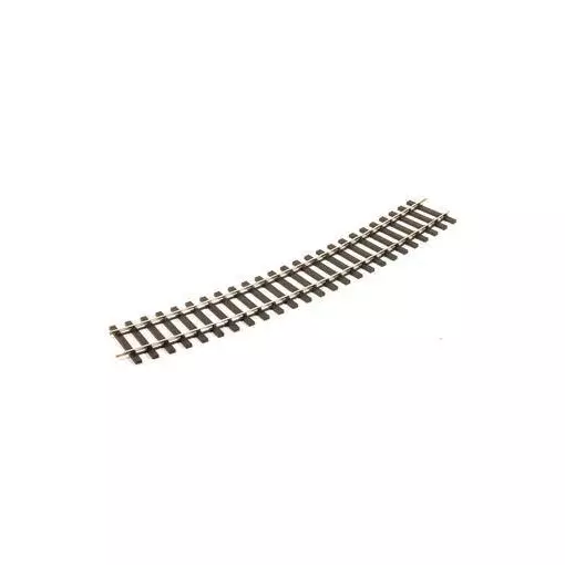 Rail courbe 22.5° 16 au cercle, rayon 1028mm, code 124