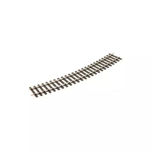 Rail courbe 22.5° 16 au cercle, rayon 1028mm - PECO 725 - code 124