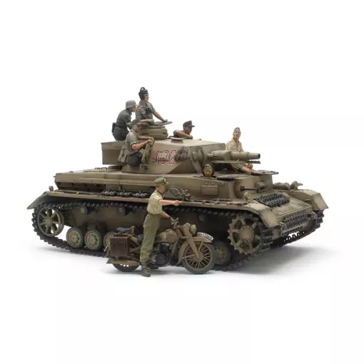 Panzer IV Ausf.F + Motorradfahrer - Tamiya 25208 - 1/35