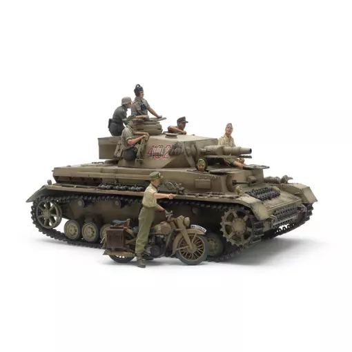 Panzer IV Ausf.F + motorcycle riders - Tamiya 25208 - 1/35