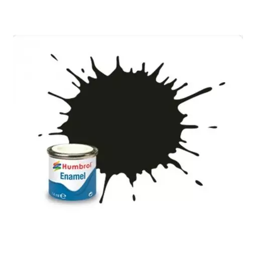 Peinture cellulosique couleur Vert Fonce Satine N°163 - Humbrol A1777 - 14 mL