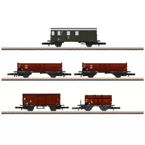 Set 5 Wagons Marchandises - Märklin 86070 - Z: 1/220 - DB - EP. III