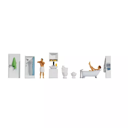 Coffret figurines HO « Salle de bain » - Noch 16289 - 1/87 HO