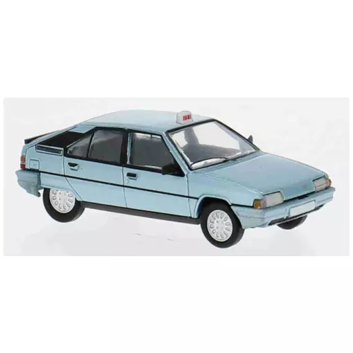 TAXI Citroën BX phase 1, 1983, bleu argenté métallisé verni - SAI 6495 - HO 1/87 