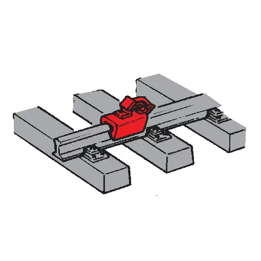 Lot de 12 Sabots d'Arrêts / Mâchoires de frein ROCO 40004 | HO 1/87