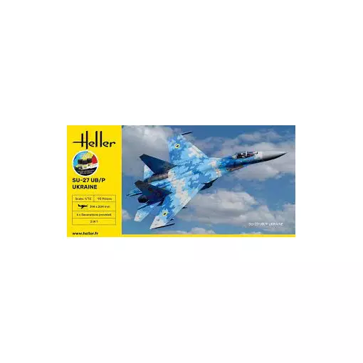 Rafale SU-27 UB/P Ukraine - Heller 56371 - 1/72