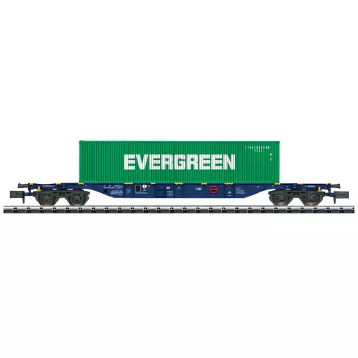Wagon porte-conteneurs type Sgnss - Minitrix T18560 - privée - N 1/160 - EP. VI - 2R