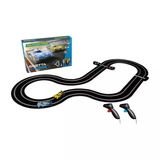 Coffret de circuit Ginetta Racers - Scalextric C1412P - I 1/32 - 1910 x 1320 mm