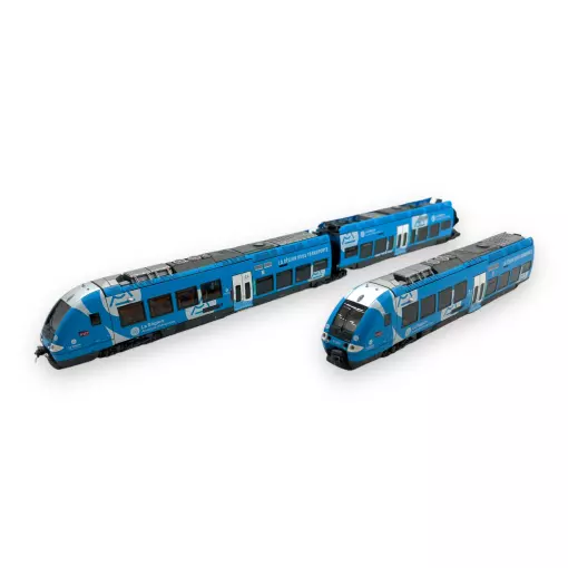 Doppeltriebwagen AGC B81661 / B81662 Auvergne Rhône Alpes - LS Models 10089S - HO 1/87 - SNCF - Ep VI - Digitaler Sound - 2R