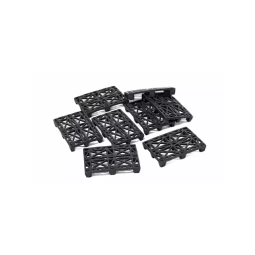 Lot de 8 palettes Euro en plastique - 87TRAIN 221001 - HO 1/87