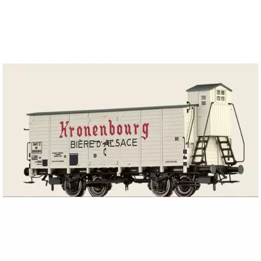 Wagon bière Hlf "Kronenbourg" - Brawa 50994 - HO 1/87 - SNCF - EP III - 2R
