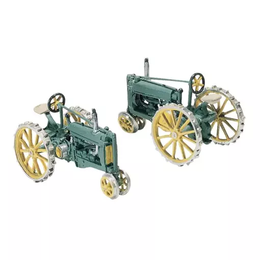 Lot de 2 tracteurs (1929-1938) - Woodland Scenics D211 - HO 1/87