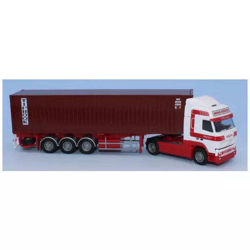 Semi remorque Volvo FH Glob aerop, container 40', "Bosch-Tiphook" - AWM 71177 - HO 1/87