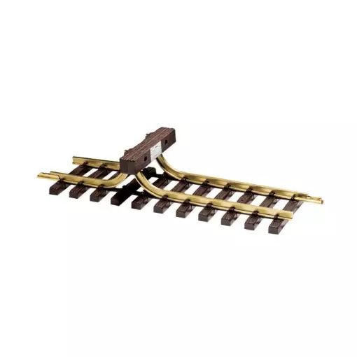 Butoir Oldtimer LGB 10320 - G : 1/22.5 - Accessoire avec rail recourbé vers le haut