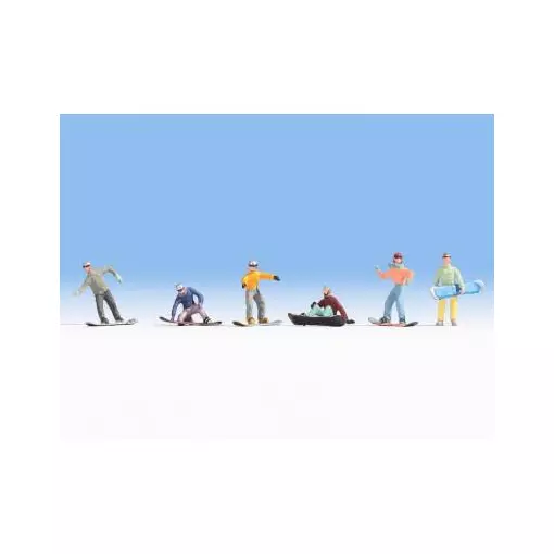 Snowboarders - Noch 15826 - HO 1/87