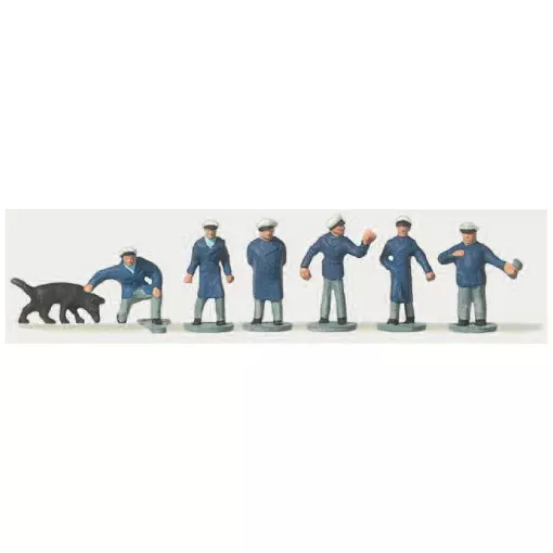 Set of 6 law enforcement figures - Merten 0272246 - N 1/160