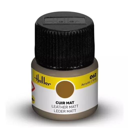 Peinture Acrylique 062 - Cuir Mat - Heller 9062 - 12ML