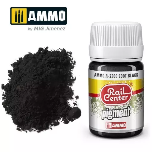 Pigment Rail Center Suie Noir R-2300 - AMMO 4602300 - 35ml 
