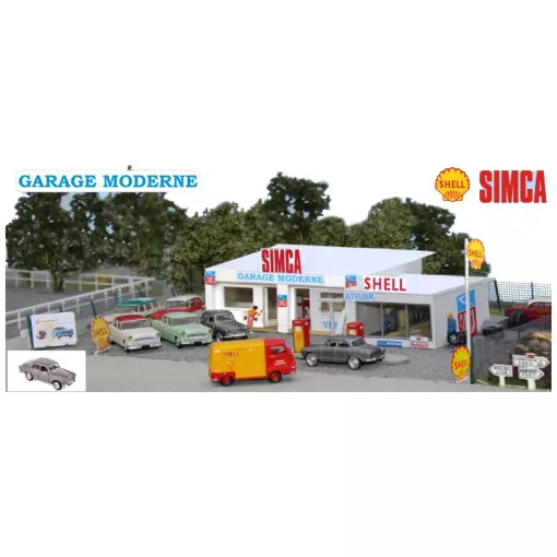 Garage Moderne SIMCA - Station-Service Shell - SAI 163 - HO 1/87 - EP III