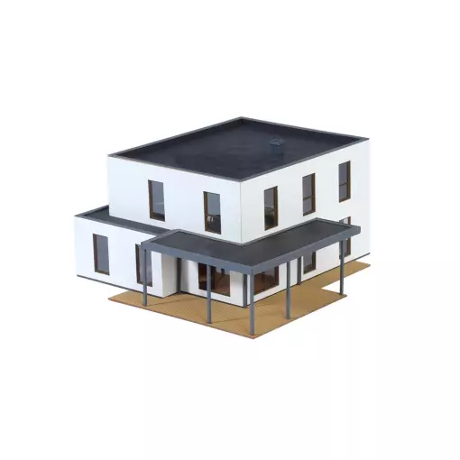 Maison cube Lina avec terrasse KIBRI 38339 - HO 1/87 - Kit polyplate