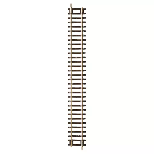 Rail Droit G1 Traverses bois - 230 mm - ROCO 42410  - HO 1/87 - Code 83