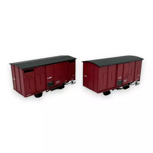 Set of 2 boxcars - Ree Models VM-029 - HOe/HOm 1/87 - CFD - Ep III - 2R