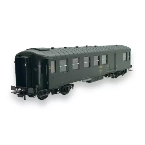 Voiture métallisée Ex-PLM REE Modèles VB466 vert 301 - HO 1/87 - SNCF - EP IV