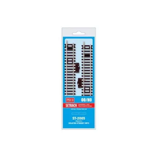 2 rails de coupure  168 mm Peco ST2005 - HO : 1/87 - Code 100