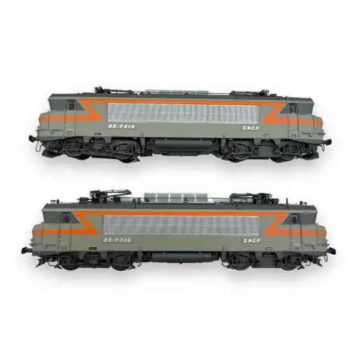 Lot von 2 Elektrolokomotiven Serie BB 7200 | DCC SON | Ls Models 10450S | SNCF