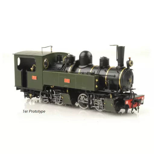 Steam locomotive Mallet 020-020 LEMATEC HOM205.8D - HOm 1/87 - CFC
