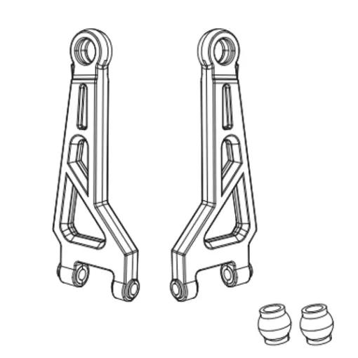 Front upper suspension arm (x2) - MJX 16210 - 1/16