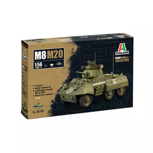 Char M8/M20 Greyhound - Italeri 25759 - 1/56