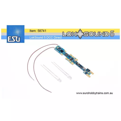 Décodeur LokSound 5 Micro DCC Direct KATO USA ESU 58741 - N 1/160 "Empty Decoder