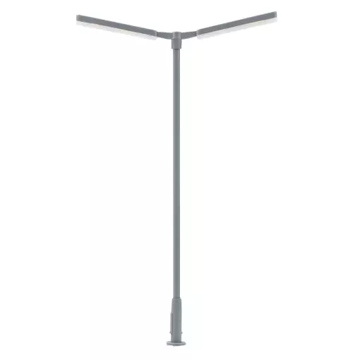 Un lampadaire à deux bras avec LED - Faller 180222 - HO 1/87