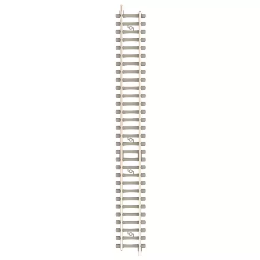 RAIL DROIT TRAVERSES BÉTON - MINITRIX 14594 - N 1/160 - CODE 60 - LONGUEUR 126,3MM - 2R