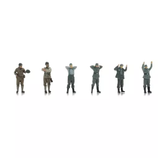 Prisonniers de guerre de la Wehrmacht + gardes de l'armée américaine - ARTITEC 7720012 - 1/72