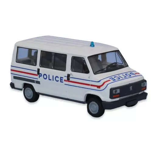 Camionnette miniature Peugeot J5 Police SAI 7166 - HO : 1/87